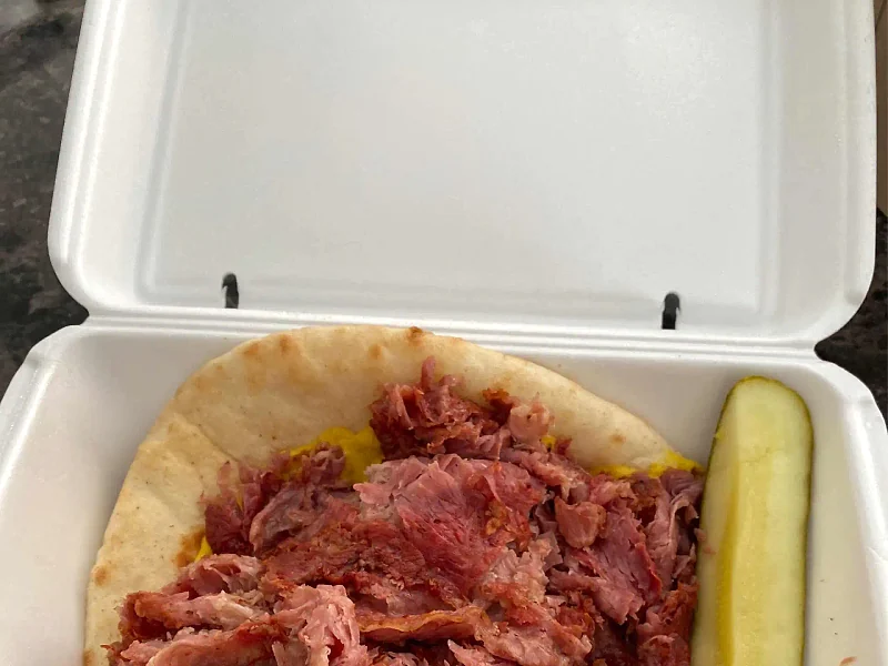 Corned Beef Pita